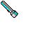 pixel image of a flashlight turning on and off