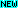 the word NEW in small pixel letters highlighted in cyan